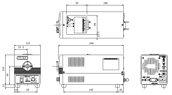 Dimensional Outline Drawing